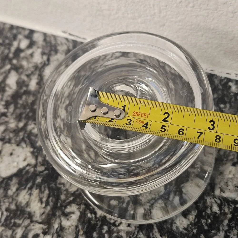 Elegant  minamilist Clear‎ Glass Candlestick Holder